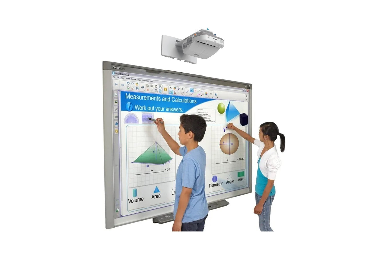 Smart Board_Interactive whiteboard SBX800 Series for Classroom and office use_Refurbished