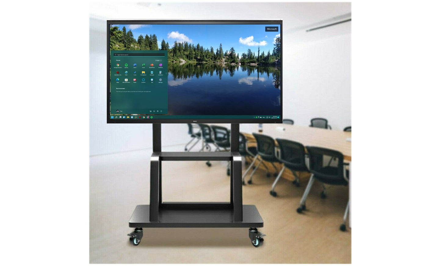 Mobile Floor Stand for Dell Interactive Touch Monitor