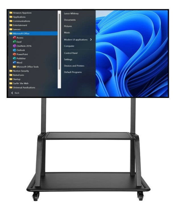 Mobile Floor Stand for Dell Interactive Touch Monitor