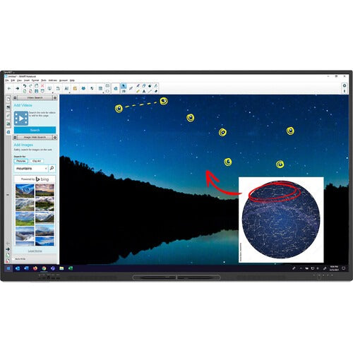 SMART Board 86" GX086-V3 No Embedded OS UHD 4K Interactive Display With 40 Touch Points