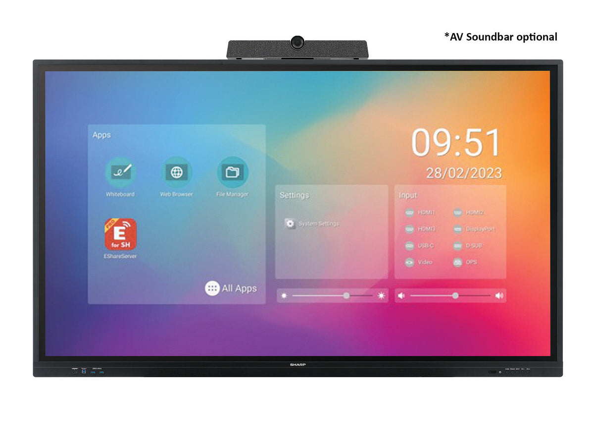 Sharp PN-LC652 65" LCD Infrared Touch Display