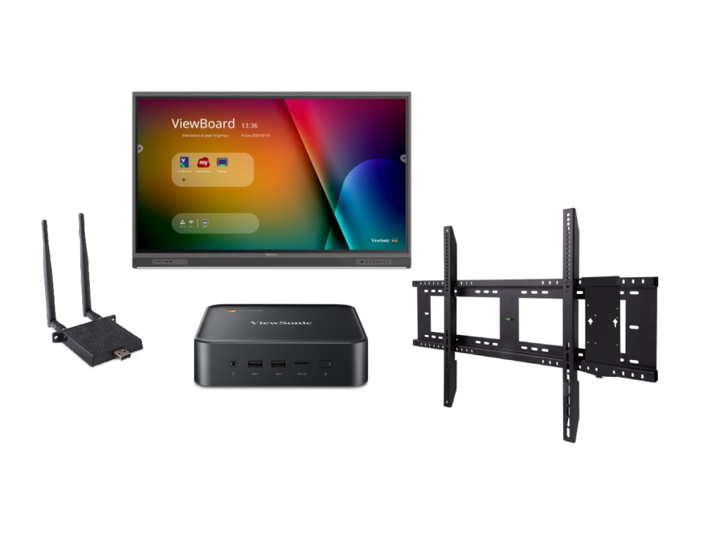 ViewSonic IFP6552-1C-C1 - 65" Viewboard Interactive Screen Bundle