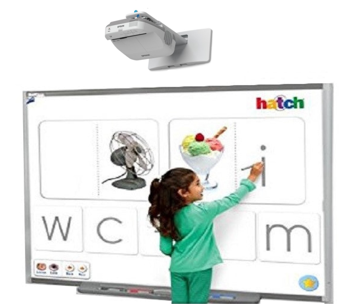 SMART Board SB600 Series Interactive Whiteboard with Projector Bundle for Home School