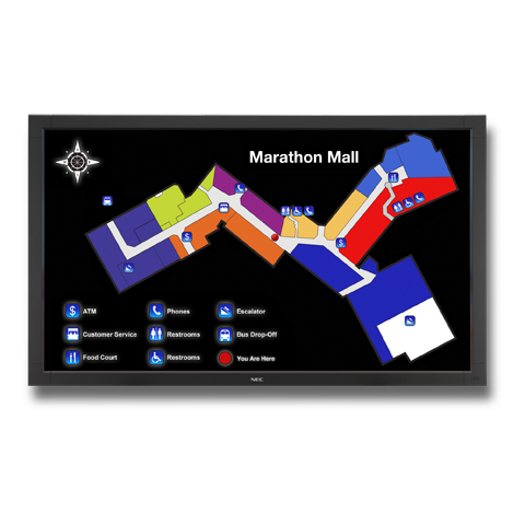 NEC V652-TM 65” LED Backlit, Touch Integrated Large Screen Display